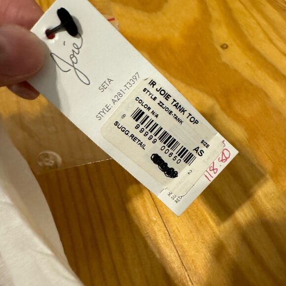 NWT Joie Women Size XS Seta Tank Porcelain Lace Boho High Neck Sheer Femme - Picture 5 of 11